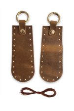 Hakiki Deri Çanta Yan Parça- Clutch, Sap Çanta Yanı (12X5 CM) - Görsel 3