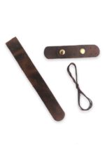 Hakiki Deri Geçmeli Çanta Kapağı- Dikilebilir Deri Kapak (16 Cm) Renk - Görsel 3