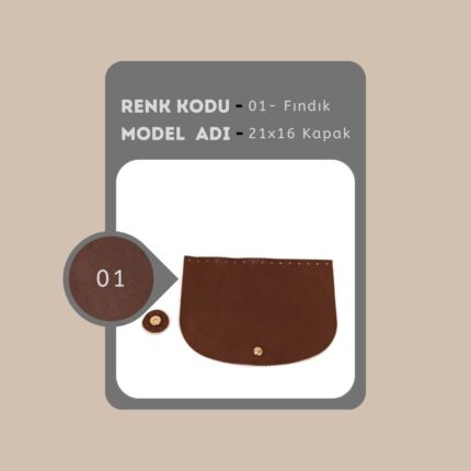 21x16 cm Deri Kapak