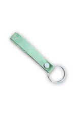 Hakiki Deri Anahtarlık - Gümüş Aksesuar - Yağ Yeşili - Görsel 2