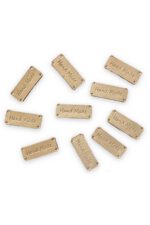 Hakiki Deri El Yapımı Yazılı Çanta Etiketi- Handmade Yazılı (10 Adet) - Görsel 10