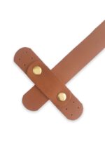 Hakiki Deri Geçmeli Çanta Kapağı- Dikilebilir Deri Kapak (16 Cm) Renk - Görsel 2