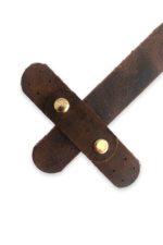 Hakiki Deri Geçmeli Çanta Kapağı- Dikilebilir Deri Kapak (16 Cm) Renk - Görsel 4