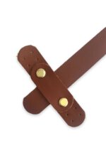 Hakiki Deri Geçmeli Çanta Kapağı- Dikilebilir Deri Kapak (16 Cm) Renk - Görsel 6