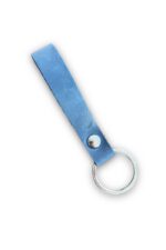 Hakiki Deri Anahtarlık - Gümüş Aksesuar - Lacivert - Görsel 2