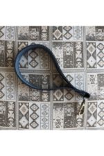 Gerçek Deri Bilek Askısı (22 Cm) - Lacivert Rengi / Gümüş Aksesuarlı - Görsel 2