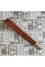 Gerçek Deri Bilek Askısı (22 Cm) - Crazy Oranj Rengi / Gümüş Aksesuarlı - Görsel 2