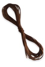 Mumlu Ip (1 MM/3METRE)- Tesbih Ipi,kolye Ve Takı Tasarım Ipi , Kahve Renk