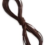 Mumlu Ip (1 MM/3METRE)- Tesbih Ipi,kolye Ve Takı Tasarım Ipi , Koyu Kahve Renk