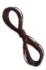 Mumlu Ip (1 MM/3METRE)- Tesbih Ipi,kolye Ve Takı Tasarım Ipi , Koyu Kahve Renk