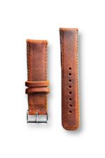 Hakiki Deri Saat Kordonu Dikişli 22mm- Toka Ve Pimli, Renk - Görsel 14