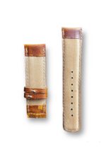 Hakiki Deri Saat Kordonu Dikişli 22mm - Görsel 8