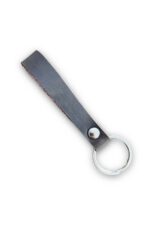 Hakiki Deri Anahtarlık - Gümüş Aksesuar - Acı Kahve - Görsel 2