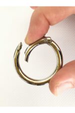 Gerçek Deri Ve Zincir, Yaylı Halka Takım Çanta Sapı (75 Cm) - Görsel 15