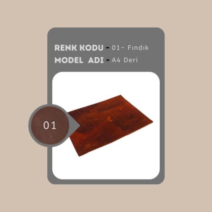 Hakiki Deri A4 Plaka